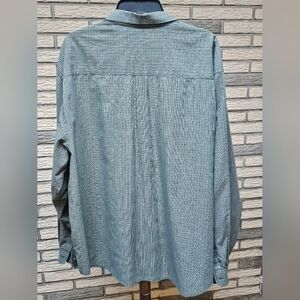 Puritan Mens Shirt Sz 2XL Sage Green Plaid